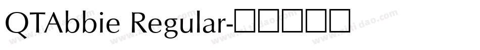 QTAbbie Regular字体转换
